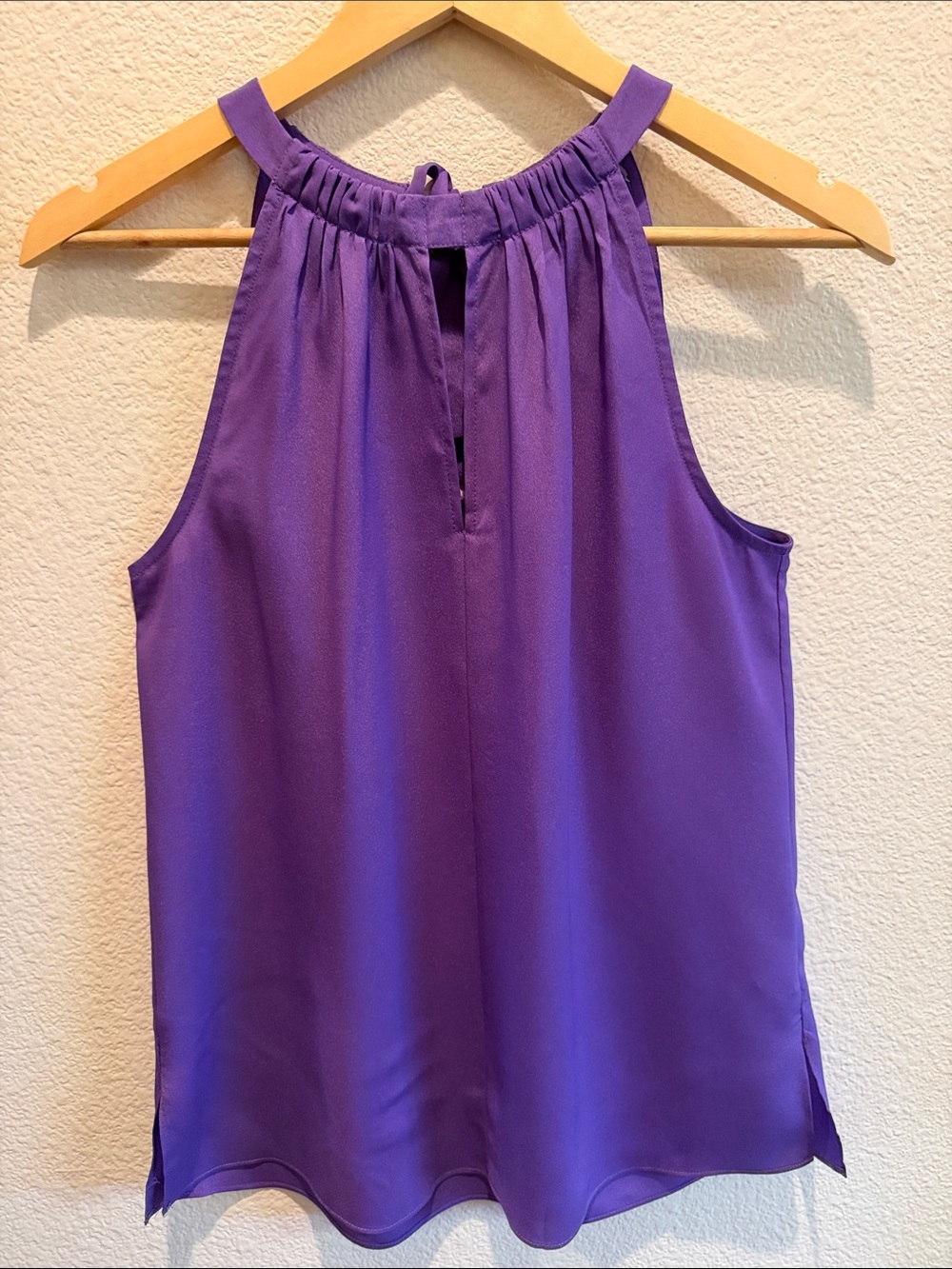 LE GALI Sleeveless Halter Neck Tank Top - Purple